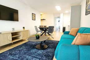 L'élégant 3p, 2ch, 2sdb, clim, wifi gratuit, parking privé